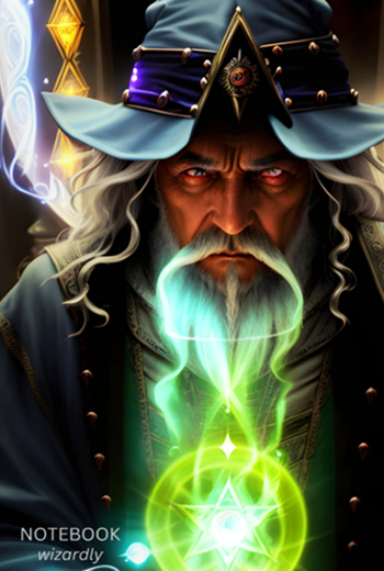 Wizardly Notebook Cover